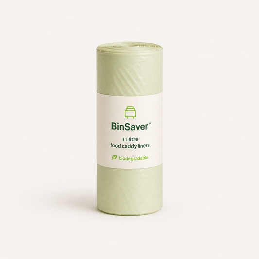 Food waste caddy liners for cleaner food waste disposal